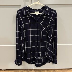 Style&co black and white flannel
